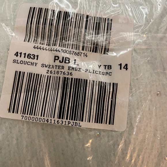 Victoria’s Secret Slouchy Embellished Fuzzy Pullover Sweater - Picture 9 of 9